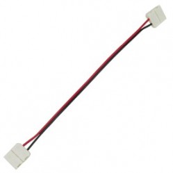 Коннектор Ecola LED strip connector соед кабель с двумя 2-х конт зажимными разъемами 10mm 15 см уп 3 шт /SC21C2ESB/