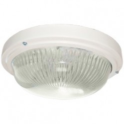 Светильник накладной Ecola Light GX53 LED ДПП 03-18-003 Круг 3*GX53 прозр стекло IP65 белый 280х280х90 /TR53T3ECR/