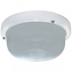 Светильник накладной Ecola Light GX53 LED ДПП (DPP) 03-7-101 Круг IP65 1*GX53 матовое стекло белый 185х185х85 /TR53L1ECR/