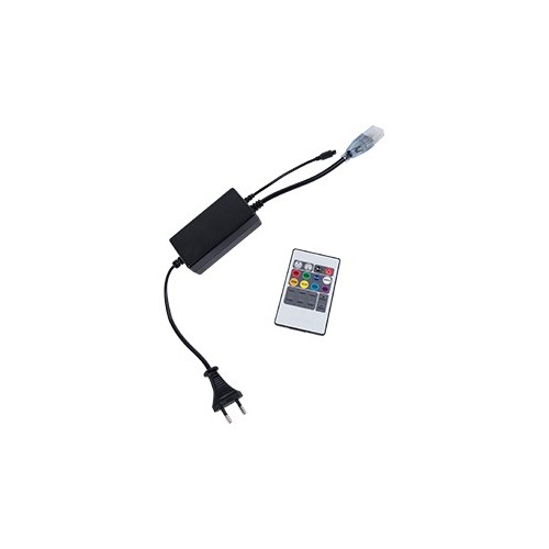 Ecola LED strip 220V RGB IR controller (IP20) 1000W 4,5A для ленты 220V 14x7 IP68 с инфракрасным пультом /CR141KESB/ фото 1