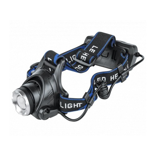Фонарь налобный аккумуляторный HLA 06B 5W LED 450Lm 10ч 3 режима, фокус., з/у 230В ЧЕРНЫЙ IN HOME фото 1