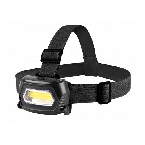 Фонарь налобный аккумуляторный HLA 07B 3W LED 200Lm 8ч 3 режима, з/у 230В ЧЕРНЫЙ IN HOME фото 1