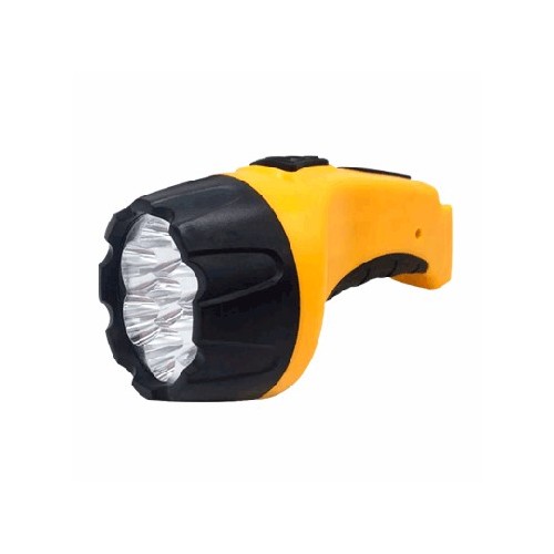 Фонарь ручной аккумуляторный MLA 03 7LED 150Lm 8ч 2 режима, з/у 230В ЧЕРНО-ЖЁЛТЫЙ IN HOME фото 1