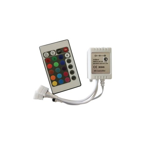 Контроллер Ecola LED strip RGB IR controller 12A 144W 12V (288W 24V) с инфракрасным пультом управления /CRS144ESB/
