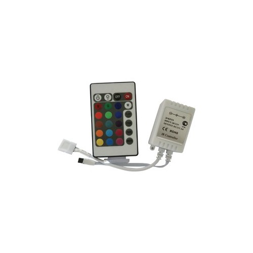 Контроллер Ecola LED strip RGB IR controller 6A 72W 12V (144W 24V) с инфракрасным пультом управления /CRS072ESB/