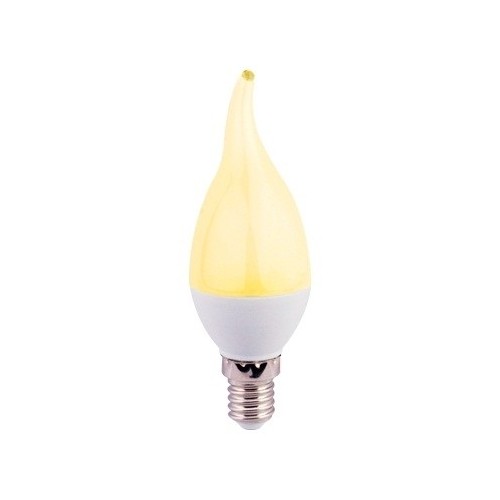 Лампа светодиодная Ecola candle LED 7,0W 220V E14 золот свеча на ветру130x37 (C4YG70ELC)