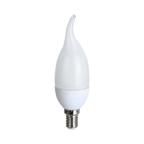 Лампа светодиодная Ecola candle LED 8,0W 220V E14 2700K свеча на ветру 129x37 (C4YW80ELC) фото 1