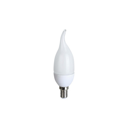 Лампа светодиодная Ecola candle LED 8,0W 220V E14 4000K свеча на ветру 129x37 (C4YV80ELC) фото 1