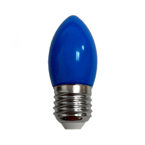 Лампа светодиодная Ecola candle LED color 2,0W 220V E27 свеча Blue Синяя 82х37 /C7TB20ELY/ фото 1