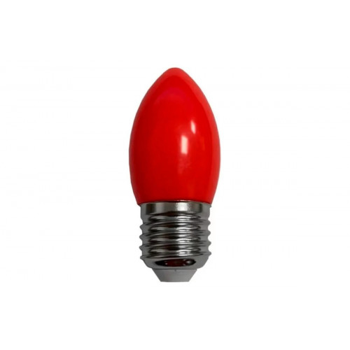 Лампа светодиодная Ecola candle LED color 2,0W 220V E27 свеча Red Красная 82х37 /C7TR20ELY/ фото 1