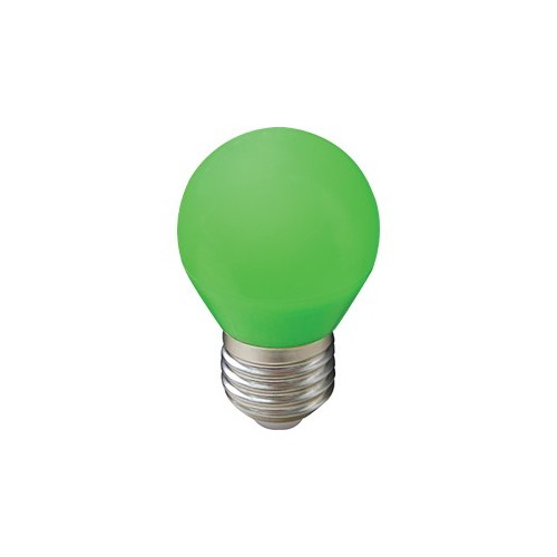 Лампа светодиодная Ecola globe   LED color 5,0W G45 220V E27 Green шар Зеленый матовая колба 77x45 /K7CG50ELB/