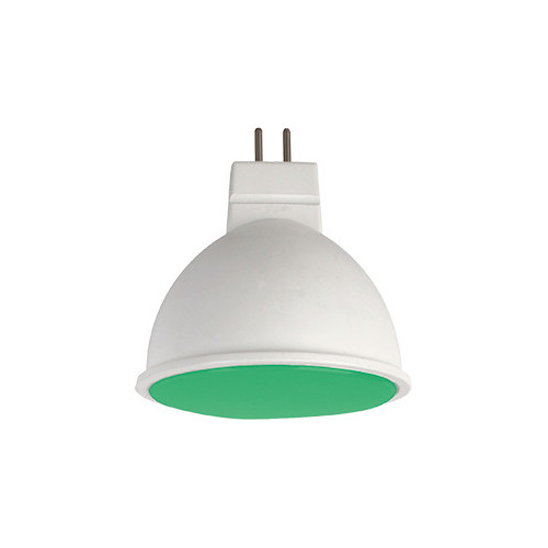 Лампа светодиодная Ecola MR16 LED color 7,0W 220V GU5.3 матовое стекло (композит) green зеленый 47х50 /M2TG70ELC/