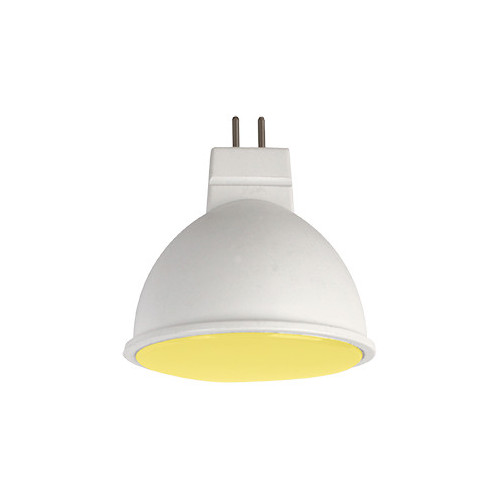 Лампа светодиодная Ecola MR16 LED color 7,0W 220V GU5.3 матовое стекло (композит) yellow желтый 47х50 /M2TY70ELC/