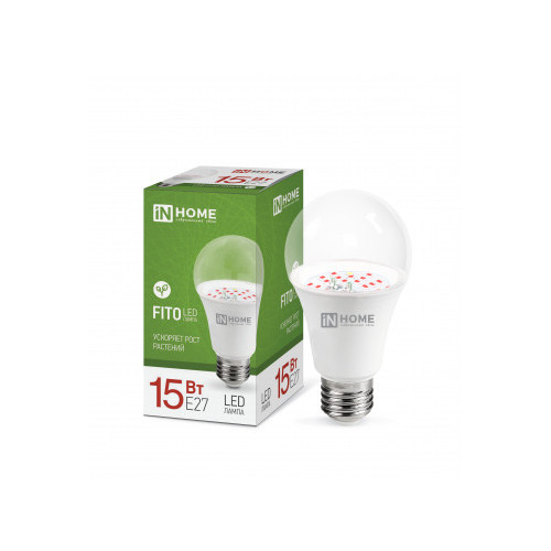 Лампа светодиодная LED-A60-FITO 15Вт 230В Е27 IN HOME фото 1