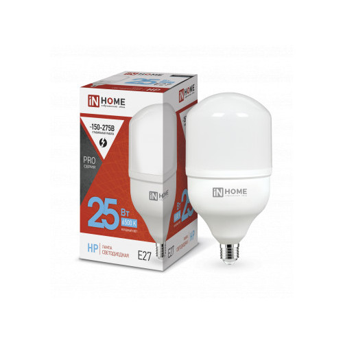 Лампа светодиодная LED-HP-PRO 25Вт 230В E27 6500К 2380Лм IN HOME фото 1