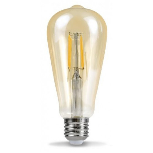 Лампа светодиодная LED-ST64-deco gold 15Вт 230В Е27 3000К 1570Лм золотистая IN HOME фото 1