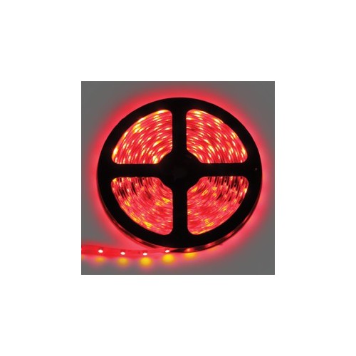 Лента светодиодная Ecola LED strip 220V STD  4,8W/m IP68 12x7 60Led/m Red красная лента 10м /S10R05ESB/ фото 1