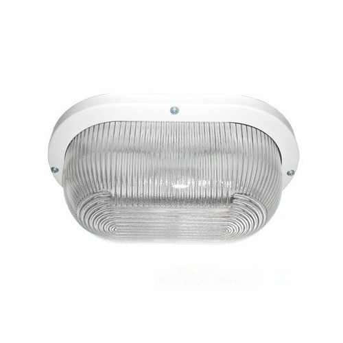 Светильник накладной Ecola Light GX53 LED ДПП 03-9-002 Овал 2хGX53 прозр стекло IP65 белый 280х175х105 /TL53T2ECR/ фото 1