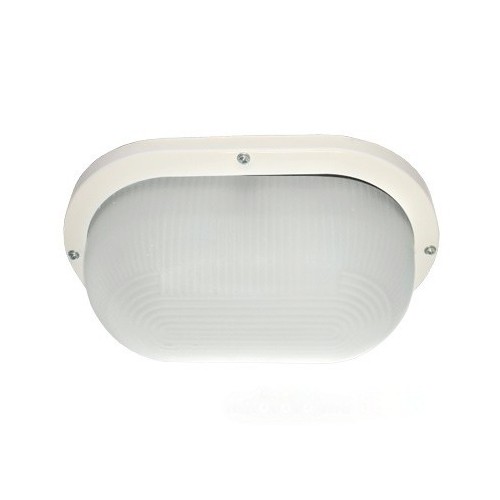 Светильник накладной Ecola Light GX53 LED ДПП 03-9-102 Овал IP65 2хGX53 матовое стекло белый 280х175х105 /TL53L2ECR/