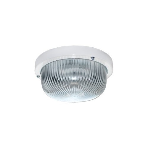 Светильник накладной Ecola Light GX53 LED ДПП (DPP) 03-7-001 Круг IP65 1*GX53 прозр стекло белый 185х185х85 /TR53T1ECR/ фото 1