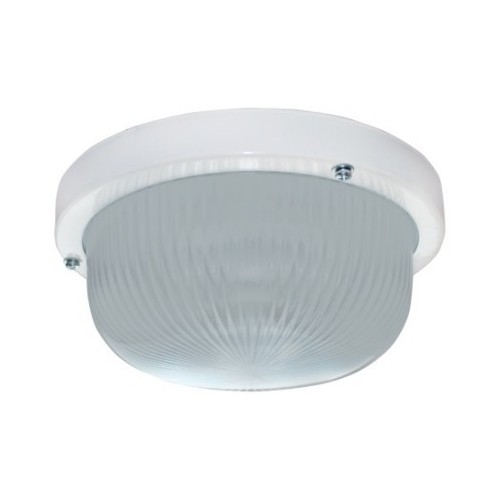 Светильник накладной Ecola Light GX53 LED ДПП (DPP) 03-7-101 Круг IP65 1*GX53 матовое стекло белый 185х185х85 /TR53L1ECR/