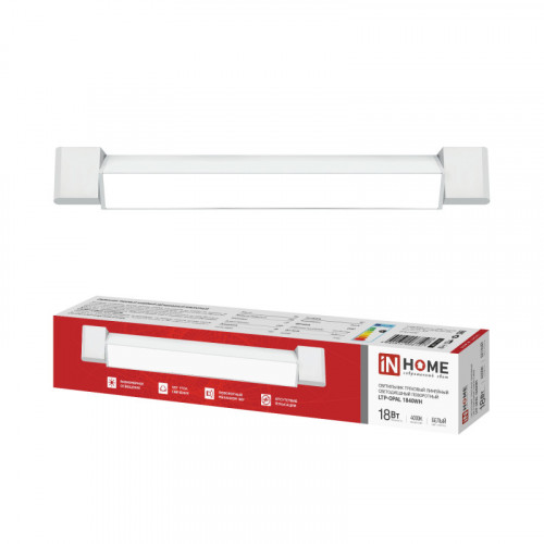 Светильник трековый линейный светодиодный поворотный LTP-OPAL 1840WH 18Вт 4000К 120гр 333мм белый IN HOME фото 1