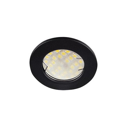 Светильник встраиваемый Ecola Light MR16 DL90 GU5.3 плоский черный матовый 30x80 (кd74) /FU1611EFY/ фото 1