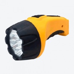 Фонарь ручной аккумуляторный MLA 02 4LED 120Lm 8ч 1 режим, з/у 230В ЧЕРНО-ЖЁЛТЫЙ IN HOME