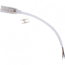 Коннектор Ecola LED strip 220V connector кабель питания 150мм с муфтой и разъемом IP68 для ленты 12x7 /SCJN12ESB/