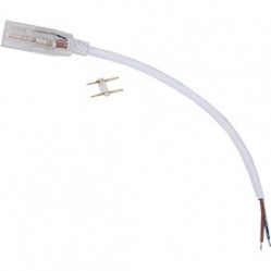 Коннектор Ecola LED strip 220V connector кабель питания 150мм с муфтой и разъемом IP68 для ленты 14x7 /SCJN14ESB/