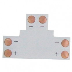 Коннектор Ecola LED strip connector гибкая соед плата T для зажимного разъема 2-х конт 10 mm уп 5 шт /SC21FTESB/