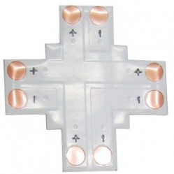 Коннектор Ecola LED strip connector гибкая соед плата X для зажимного разъема 2-х конт 10 mm уп 5 шт /SC21FXESB/