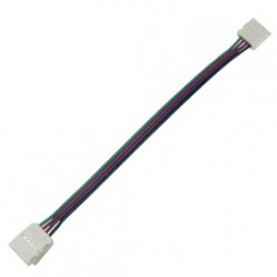 Коннектор Ecola LED strip connector соед. кабель с двумя 4-х конт зажимными разъемами 10mm 15 см уп 3 шт /SC41C2ESB/