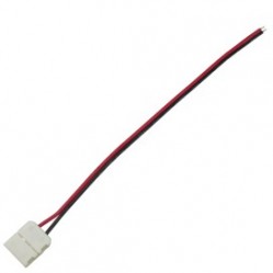 Коннектор Ecola LED strip connector соед кабель с одним 2-х конт зажимным разъемом 10mm 15 см уп 3 шт /SC21C1ESB/