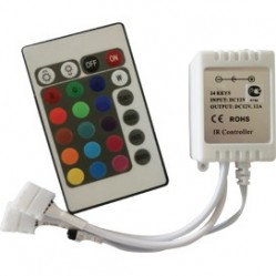 Контроллер Ecola LED strip RGB IR controller 12A 144W 12V (288W 24V) с инфракрасным пультом управления /CRS144ESB/