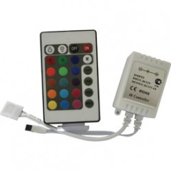 Контроллер Ecola LED strip RGB IR controller 6A 72W 12V (144W 24V) с инфракрасным пультом управления /CRS072ESB/