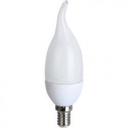 Лампа светодиодная Ecola candle LED 8,0W 220V E14 2700K свеча на ветру 129x37 (C4YW80ELC)