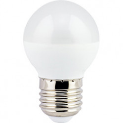 Лампа светодиодная Ecola globe LED 7.0W G45  220V E27 6500K  шар (композит) 75x45  [K7GD70ELC]  