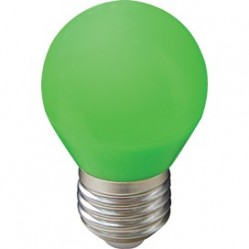 Лампа светодиодная Ecola globe   LED color 5,0W G45 220V E27 Green шар Зеленый матовая колба 77x45 /K7CG50ELB/