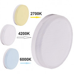 Лампа светодиодная Ecola GX53 LED Premium 10,0W Tablet 220V с изменяемой цв темп (2700/4200/6000K) матовая 27x75 /T5CT12ELC/