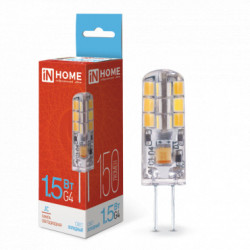 Лампа светодиодная LED-JC 1.5Вт 12В G4 6500К 150Лм IN HOME