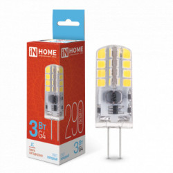 Лампа светодиодная LED-JC 3Вт 12В G4 6500К 290Лм IN HOME
