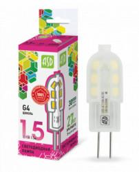 Лампа светодиодная LED-JC-standard 1.5Вт 12В G4 6500К 135Лм ASD