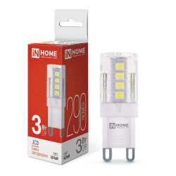 Лампа светодиодная LED-JCD 3Вт 230В G9 4000К 290Лм IN HOME
