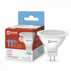 Лампа светодиодная LED-JCDR-VC 11Вт 230В GU5.3 6500К 990Лм IN HOME