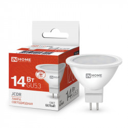 Лампа светодиодная LED-JCDR-VC 14Вт GU5.3 4000K 1260Лм IN HOME