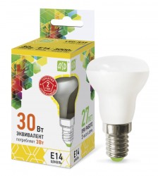 Лампа светодиодная LED-R50-standard 3.0Вт 160-260В Е14 4000К