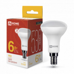 Лампа светодиодная LED-R50-VC 6Вт 230В Е14 3000К 530Лм IN HOME