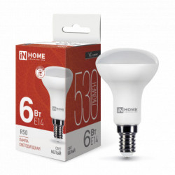Лампа светодиодная LED-R50-VC 6Вт 230В Е14 4000К 530Лм IN HOME
