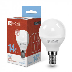 Лампа светодиодная LED-ШАР-VC 14Вт E14 6500K 1330Лм IN HOME